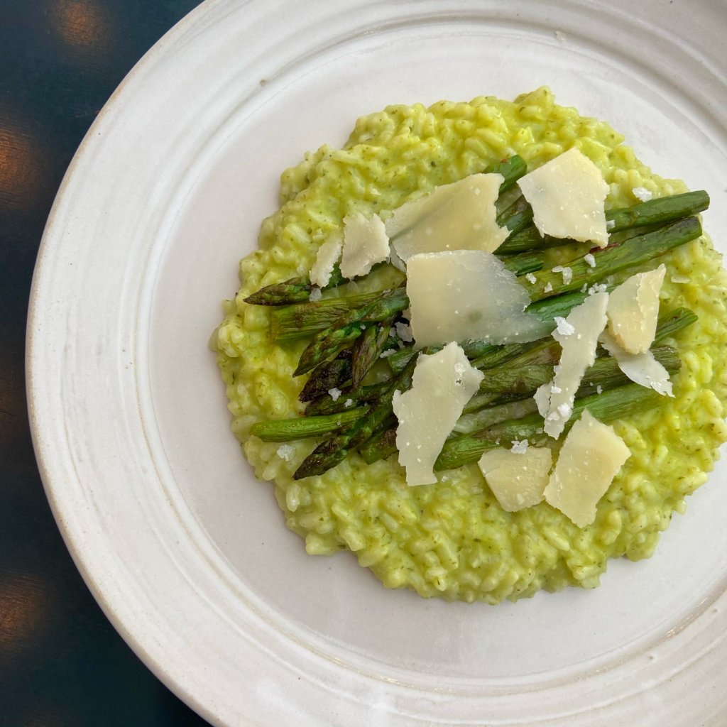 risotto ramslök sparris